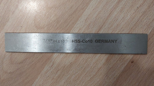 Slitting tool bits 7/8mm x 4mm x 150mm, HSSCo 10%, Germany